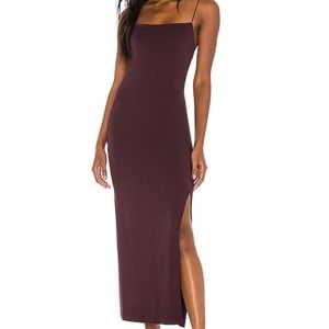 Enza Costa Burgundy Maxi Dress
